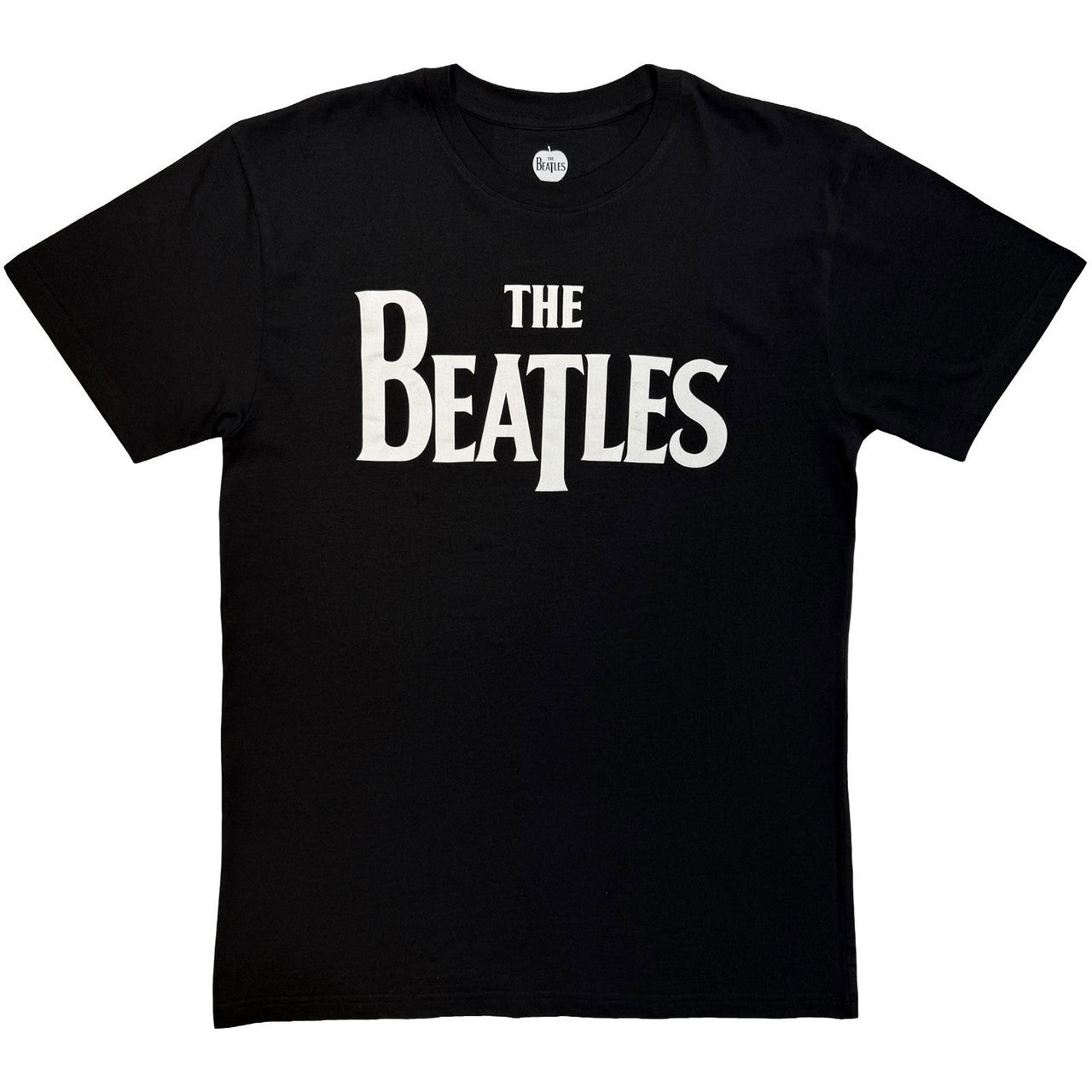 The Beatles: Drop T Logo Mono Unisex T-Shirt (Black)