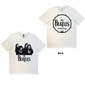 The Beatles: Group Photo Anthology Drum Unisex T-Shirt (White) (Back Print)