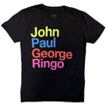 The Beatles: JPG&R Pepper Suit Colours Unisex T-Shirt (Black)