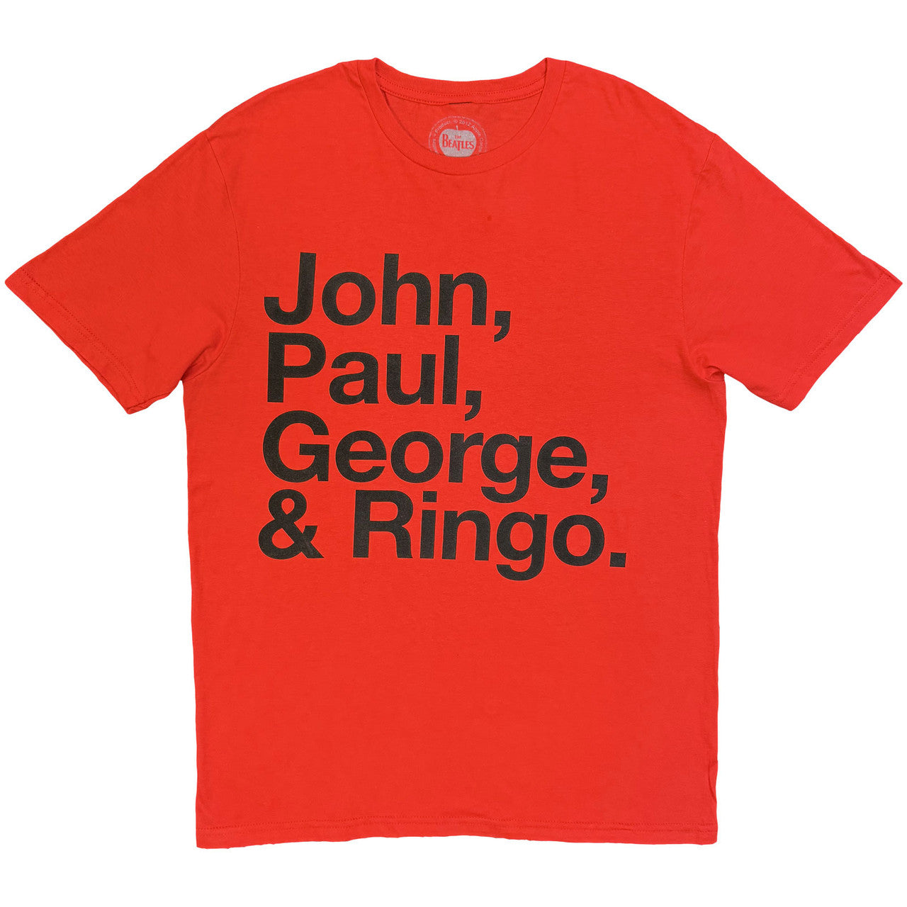 The Beatles Unisex T-Shirt: John, Paul, George & Ringo (Black)
