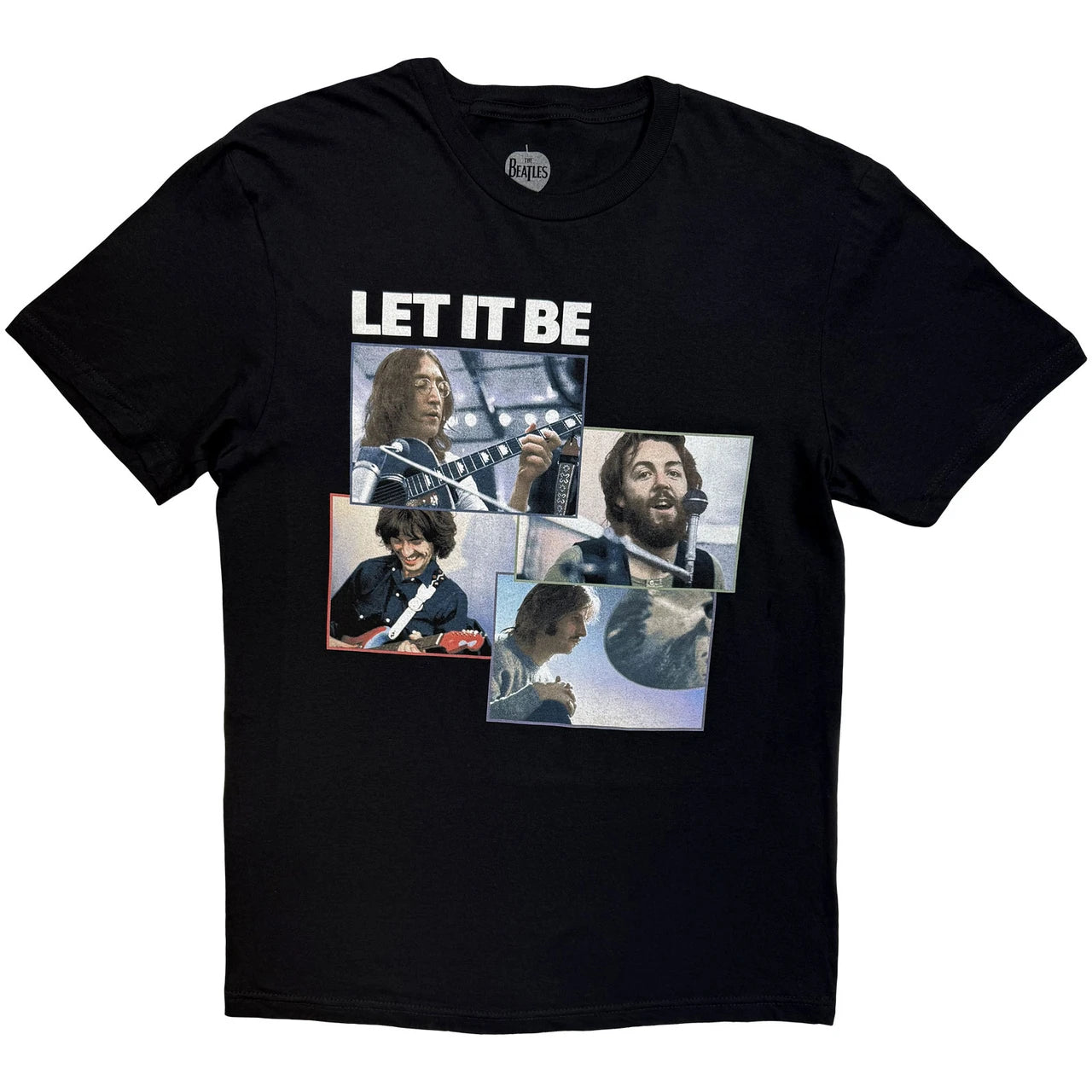 The Beatles: Let It Be Recording Shots Unisex T-Shirt (Black)