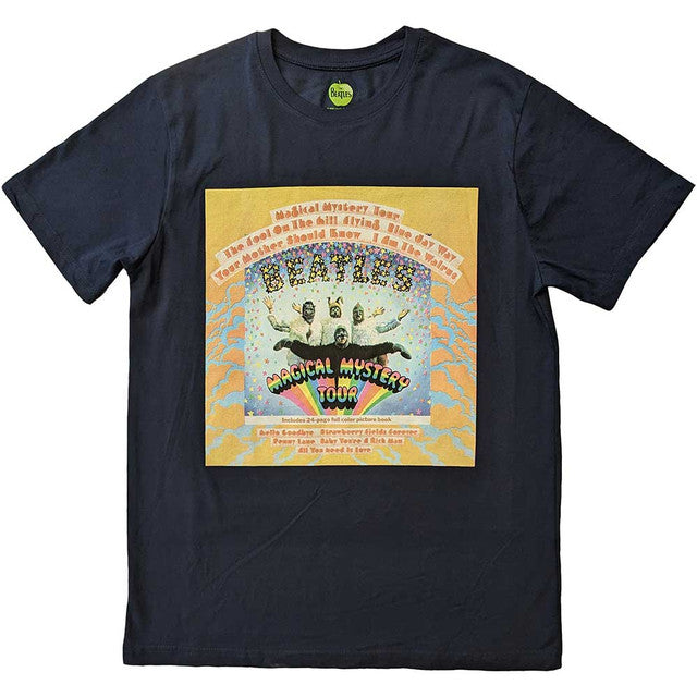 The Beatles: Magical Mystery Tour Album Cover Unisex T-Shirt (Navy Blue)
