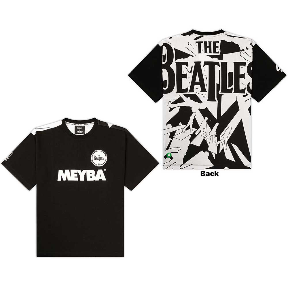 The Beatles: Meyba Drum & Crossing All-Over-Print T-Shirt (Black)