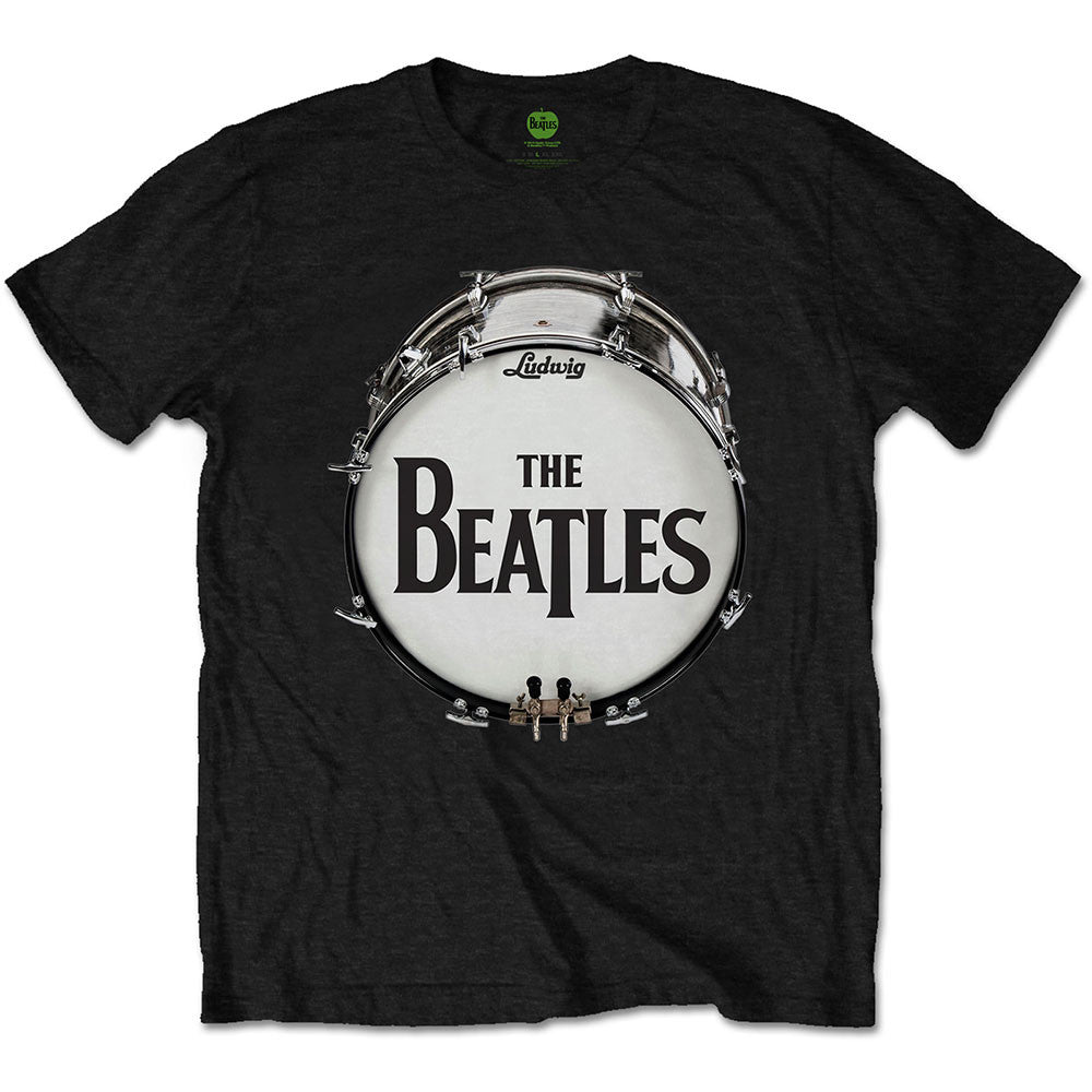 The Beatles: Original Drum Skin Unisex T-Shirt (Black)