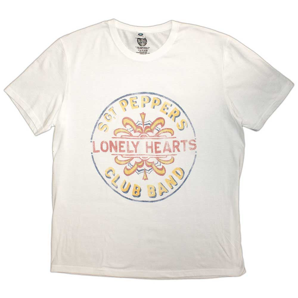 The Beatles: Painted Pepper Unisex T-Shirt (White)