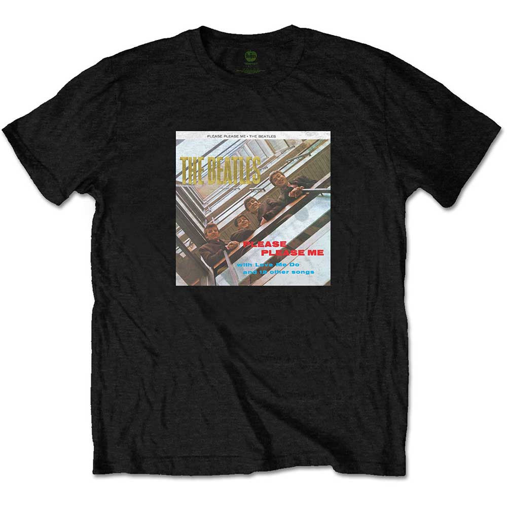 The Beatles: Please Please Me Gold Foiled Unisex T-Shirt (Black) (Embellished)