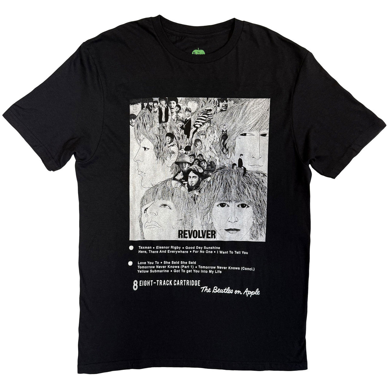 The Beatles: Revolver 8 Track Unisex T-Shirt (Black)