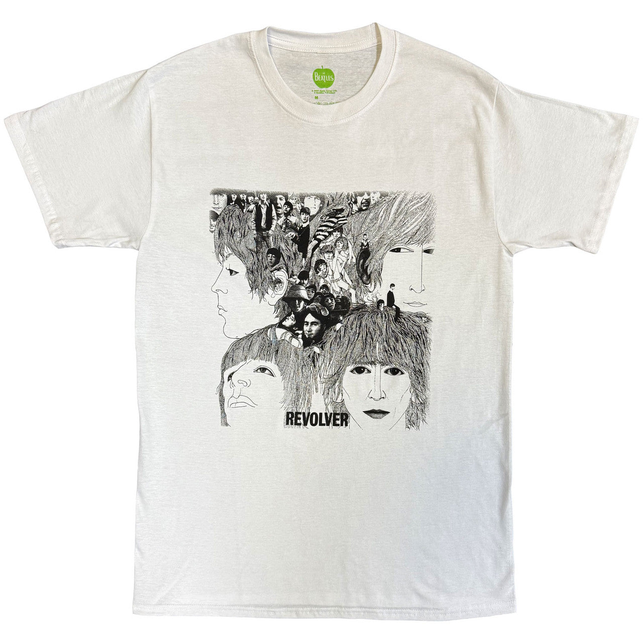 The Beatles: Revolver Album Cover Unisex T-Shirt (White)