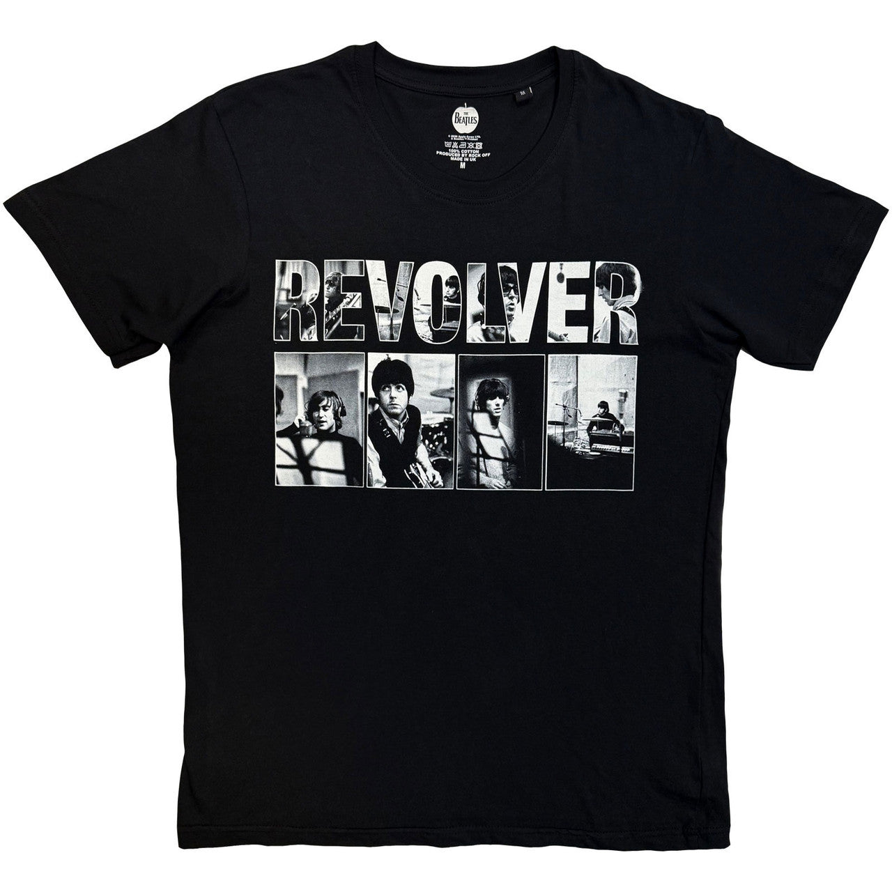 The Beatles: Revolver Portraits Unisex T-Shirt (Black)