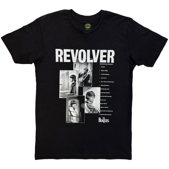 The Beatles: Revolver Track List Unisex T-Shirt (Black)