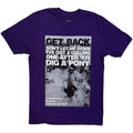 The Beatles: Rooftop Shot Unisex T-Shirt (Purple)