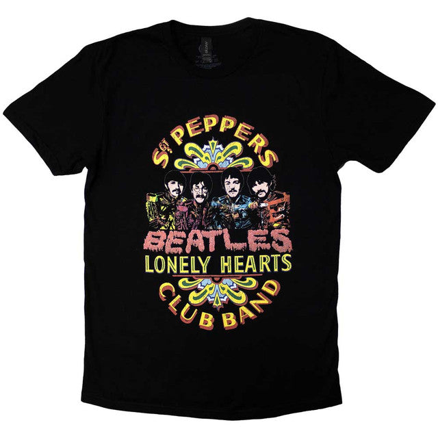 The Beatles: Sgt Pepper 2 Unisex T-Shirt (Black)