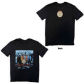 The Beatles: Sgt Pepper Blue Unisex T-Shirt (Black) (Back Print)