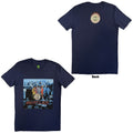 The Beatles: Sgt Pepper Blue Unisex T-Shirt (Navy Blue) (Back Print)