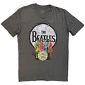 The Beatles: Sgt Pepper & Drum Unisex T-Shirt (Charcoal Grey)