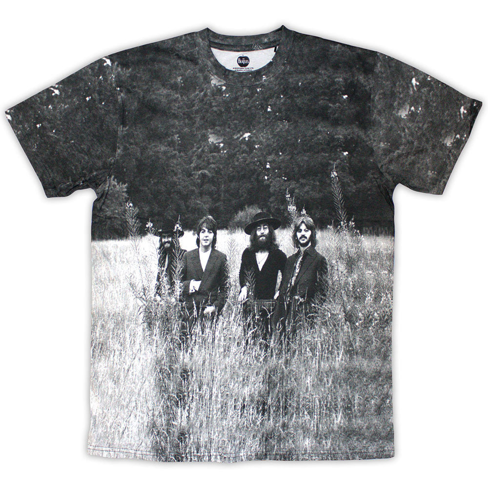 The Beatles: Tittenhurst Park Field Unisex T-Shirt (White) (All Over Print)