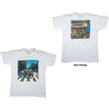 The Beatles: Vintage Abbey Road Unisex T-Shirt (White) (Back Print)