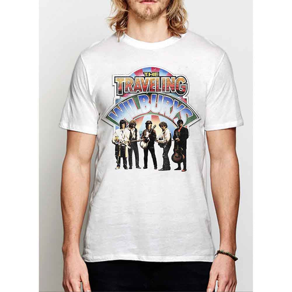 The Traveling Wilburys: Band Photo Unisex T-Shirt (White)