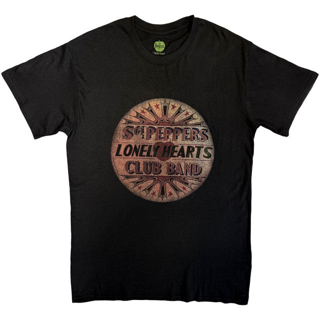 The Beatles: Vintage Drum Head Unisex T-Shirt (Black)