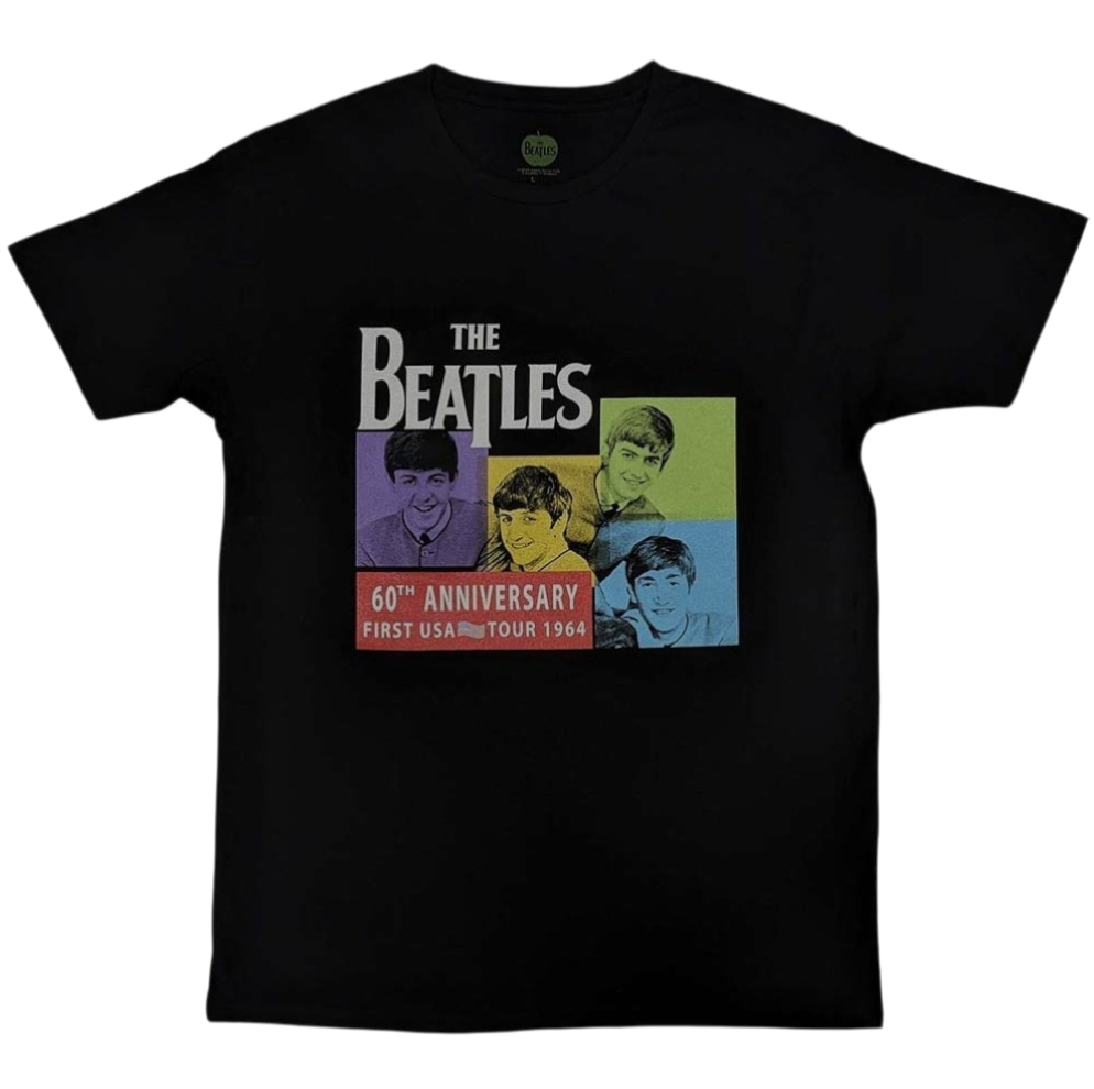 The Beatles US 1964 T-Shirt – Official Licensed Black Unisex T-Shirt