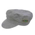 Official Beatles "HELP! Corduroy/Badge" Unisex Hat - Natural Corduroy with Attached HELP! Badge for Mid-60s Fab Four Fans