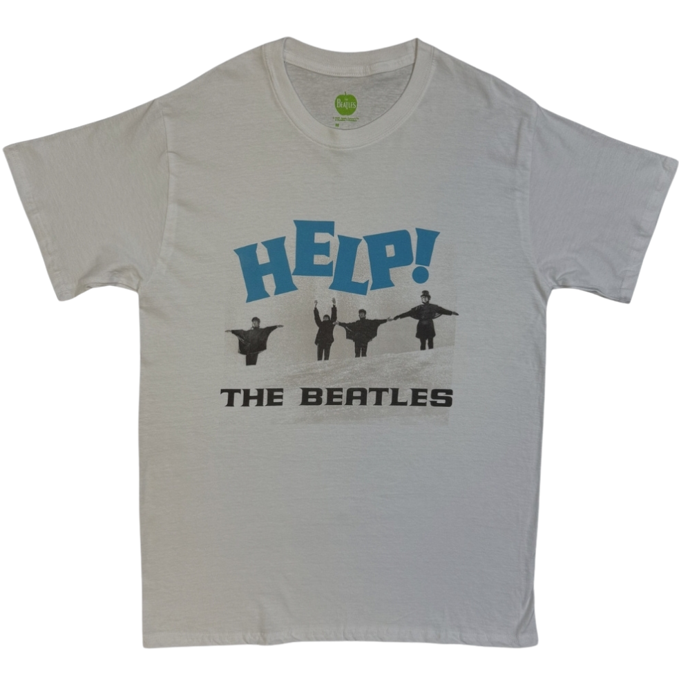 Official Beatles "HELP! Snow" T-Shirt - White Soft-Style Cotton Unisex Tee for 1965 Winter Vibes Fans