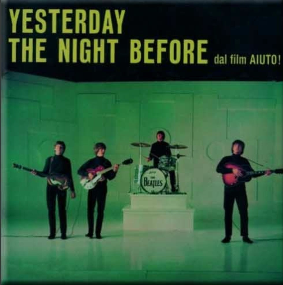 Official Beatles "Yesterday / The Night Before" Fridge Magnet - Licensed Magnet for 1965 HELP! Era Fans