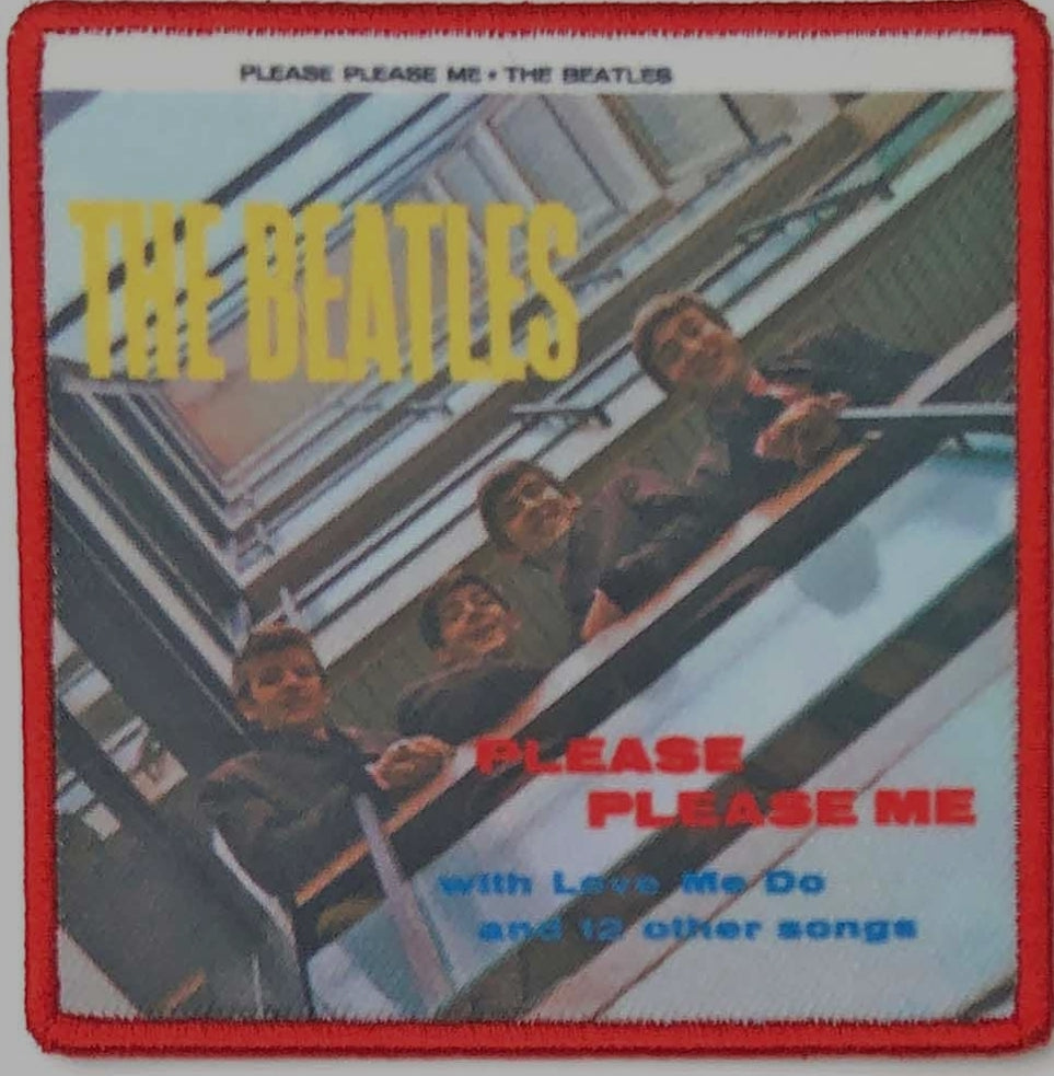 Official Beatles "Please Please Me" Album Cover Standard Patch - Licensed Woven Iron-On for Die-Hard Early Fab Four Collectors