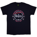 The Beatles Washington '64 Drum T-Shirt – Official Licensed Navy Blue Short Sleeve T-Shirt