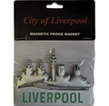 Liverpool Skyline Fridge Magnet – Official Rock Off Premium Magnet | Beatles Hometown Liverpool Souvenir