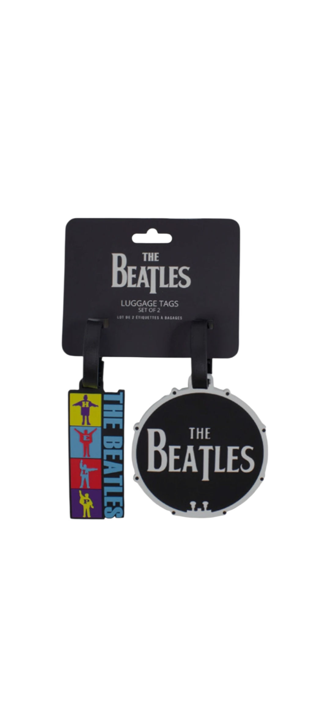 Official The Beatles Luggage Tag Set – Silicone Travel Tags (Set of 2)