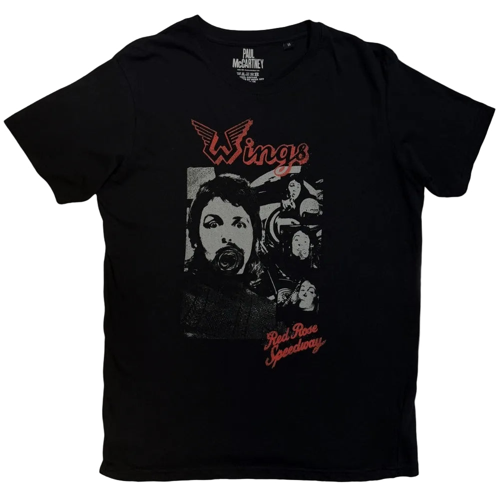 Paul McCartney Wings Collage T-Shirt | Officially Licensed Unisex Tee