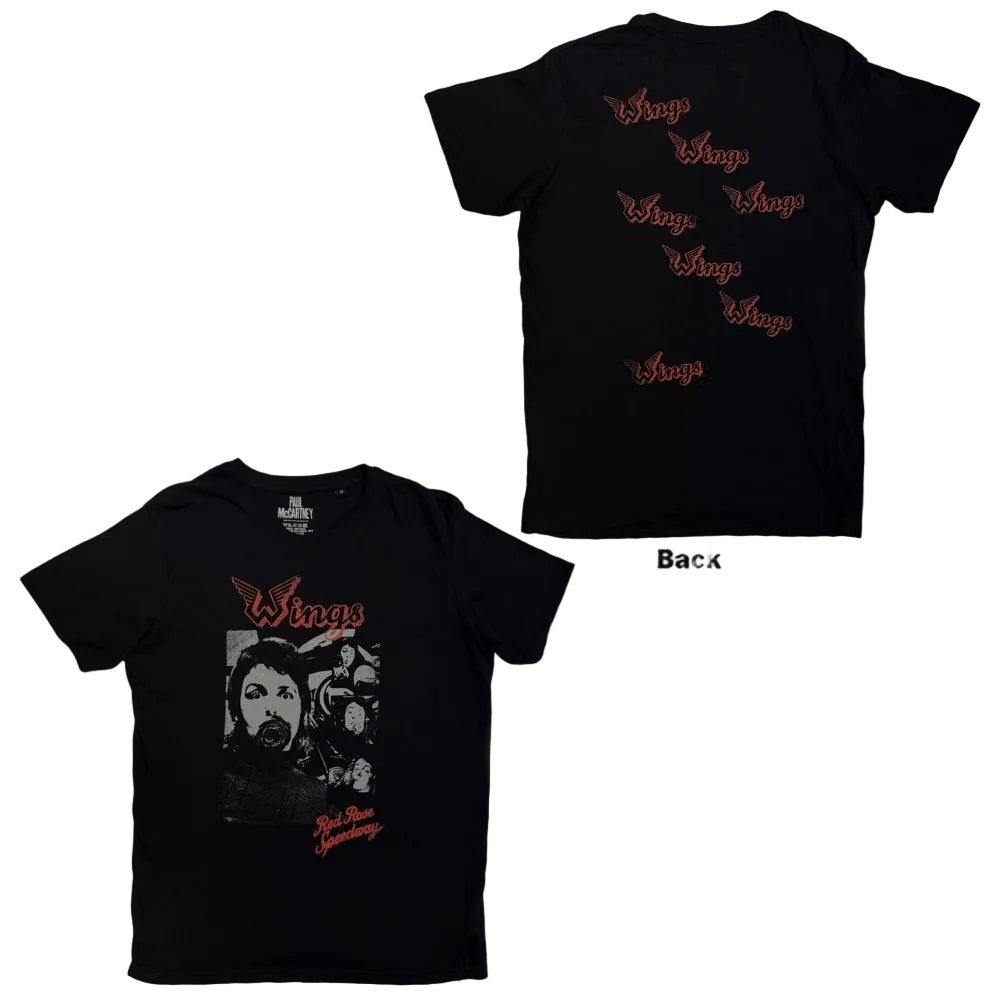 Paul McCartney Wings Collage T-Shirt | Officially Licensed Unisex Tee