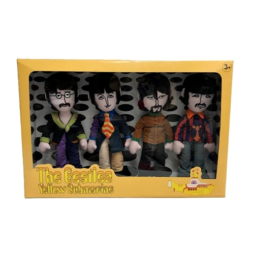 Beatles Yellow Submarine Band Member Plush Box Set featuring all four Fab Four characters