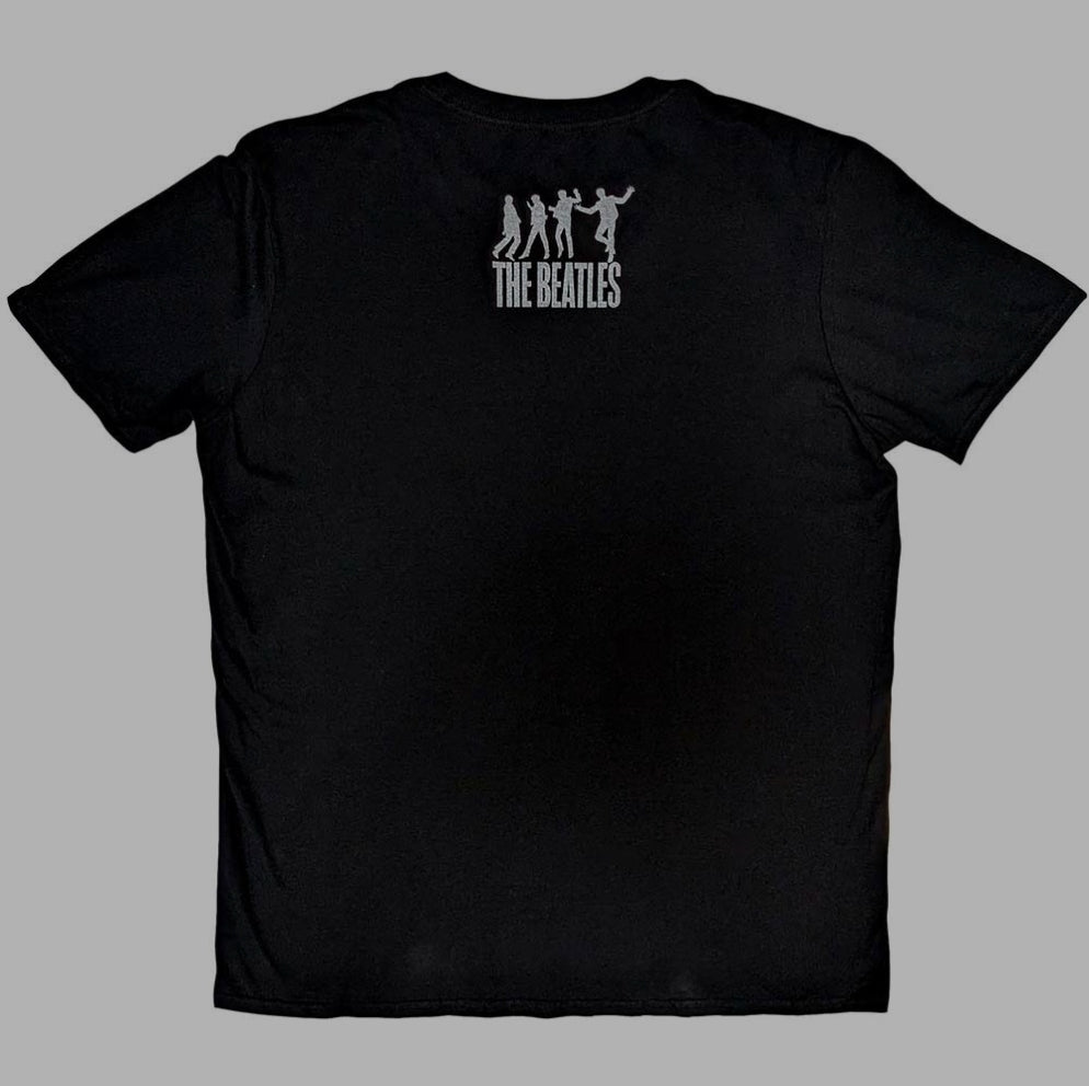 Official Beatles "At The Cavern" T-Shirt - Black Soft-Style Cotton Unisex Tee with Front & Back Design for True Early Fab Four Devotees