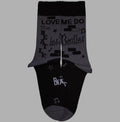 Official Beatles "The Cavern" Ankle Socks - Licensed Charcoal Grey Cotton Blend for Early Fab Four Fans