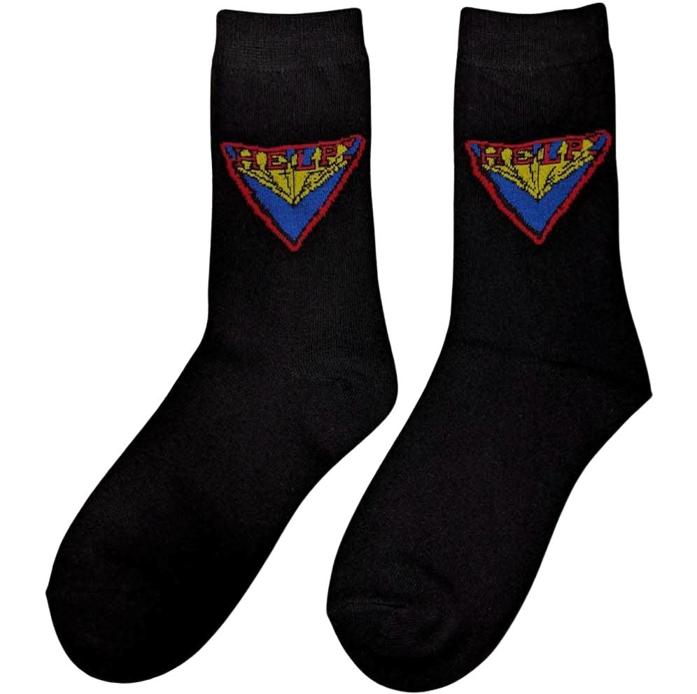Official Beatles "HELP!" Ankle Socks - Licensed Last-Time-Offered Socks for Mid-60s Fab Four Fans