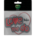 Official Beatles "Love Me Do Car" Rubber Magnet - Die-Cut Licensed Merch for True Fab Four Devotees