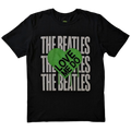 Official Beatles "Love Me Do Graffiti Heart" T-Shirt - Black Soft-Style Cotton Unisex Tee for Early-Era Fab Four Devotees