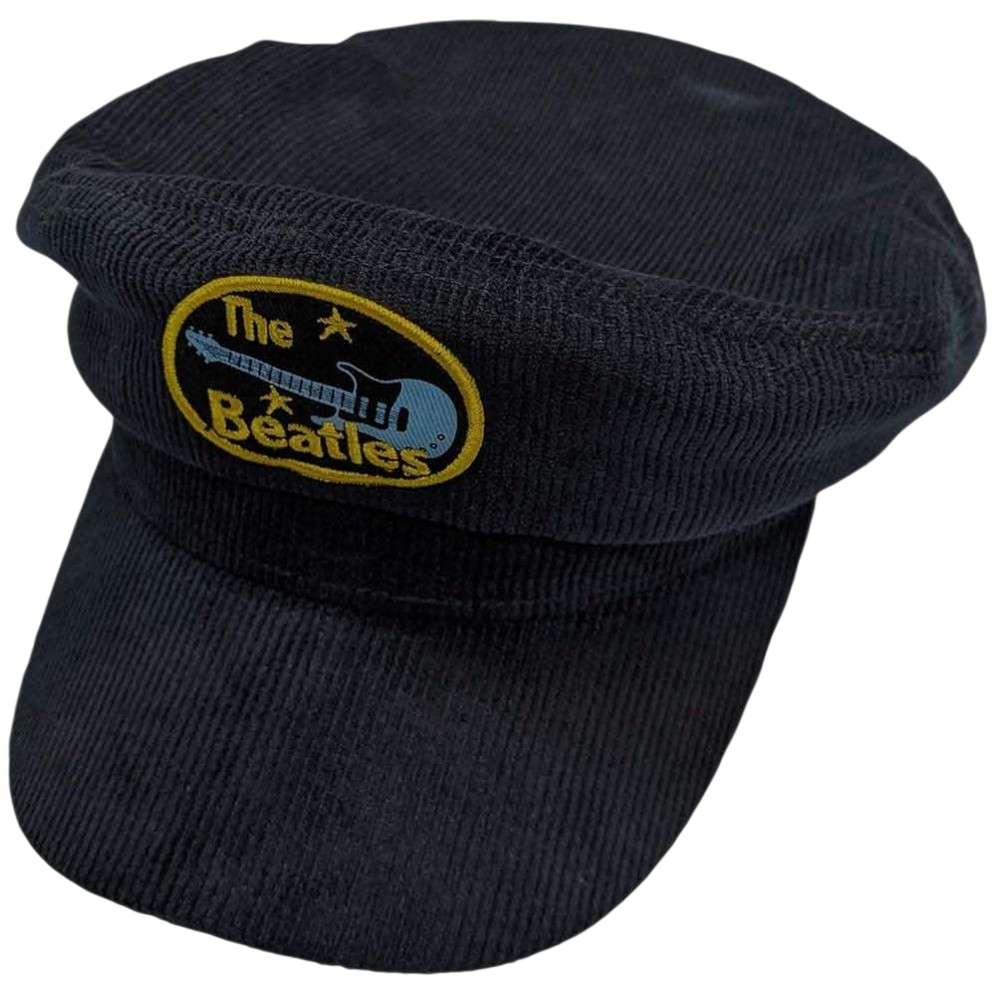 The Beatles Help! Corduroy Hat – Official Licensed US 1964 Oval Logo Cap (Navy Blue)