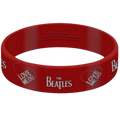 Official Beatles "Love Me Do" Gummy Wristband - Red | Licensed Early Beatles Merch for Die-Hard Fab Four Fans