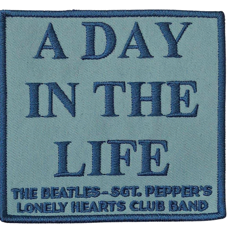 Official Beatles "A Day in the Life" Standard Patch - Licensed Woven Sew-On for Sgt. Pepper Devotees